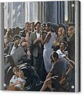 4. Jesus Preaches In The Temple / From The Passion Of Christ - A Gay Vision Acrylic Print