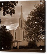 Jordan River Lds Temple #4 Acrylic Print