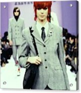 Model On A Runway For Anna Sui #4 Acrylic Print