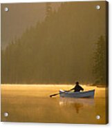 Morning Mist On The Lake Acrylic Print