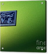40 Ford - V8 Logo-8565-1 Acrylic Print