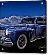 48 Lincoln Continental By Moonlight Acrylic Print