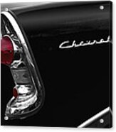57 Black Chevrolet Acrylic Print
