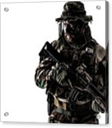 U.s. Special Forces Soldier Wearing #6 Acrylic Print