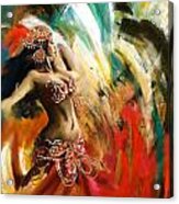 Abstract Belly Dancer 19 Acrylic Print