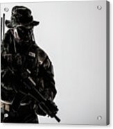 U.s. Special Forces Soldier Wearing #7 Acrylic Print
