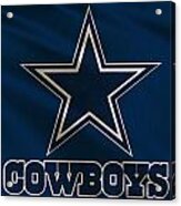 Dallas Cowboys Uniform Acrylic Print