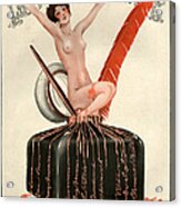 1920s France La Vie Parisienne Magazine #84 Acrylic Print