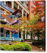 Charlotte City Skyline Autumn Season #9 Acrylic Print