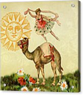 A Ballerina And Her Camel Acrylic Print