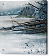 A Cold And Foggy View Acrylic Print