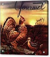 A Gourmet Cover Of A Turkey Acrylic Print