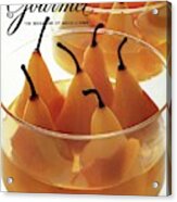 A Gourmet Cover Of Baked Pears Acrylic Print
