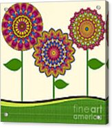 A Kaleidoscope Of Flowers Acrylic Print