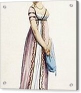A Simply Designed Ladys Ball Dress Acrylic Print
