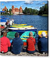 A Summer Day At Trakai Castle Lithuania Acrylic Print