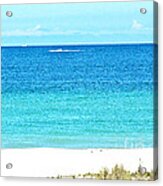 A View Of Calm Gulf Waters Acrylic Print