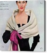 A Vogue Cover Of A Woman Wearing Balenciaga Acrylic Print
