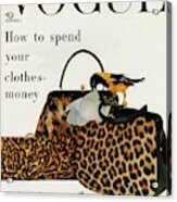 A Vogue Cover Of Nettie Rosenstein Handbags Acrylic Print