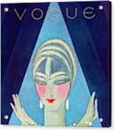 A Vogue Magazine Cover Of A Wealthy Woman Acrylic Print