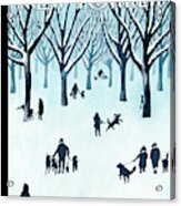 A Walk In The Snow Acrylic Print