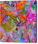 Abstract Oak Leaves Acrylic Print