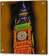 Abstract View Of Big Ben Acrylic Print