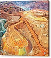 Aerial View, Iron Ore Mine, Mount Acrylic Print