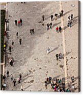 Aerial View Of Tourists Viewed Acrylic Print