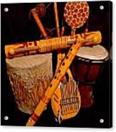 African Musical Instruments Acrylic Print