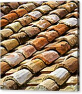 Aged Terracotta Roof Tiles Acrylic Print