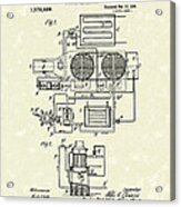 Air Conditioner 1916 Patent Art Acrylic Print