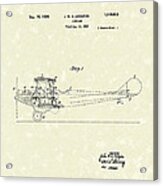 Airplane 1924 Patent Art Acrylic Print