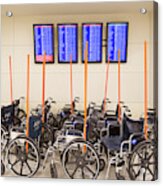 Airport Wheelchairs Acrylic Print