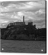 Alcatraz Island B N W Acrylic Print