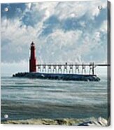 Algoma Pierhead Lighthouse Acrylic Print
