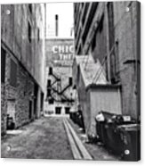 Alley By The Chicago Theatre #chicago Acrylic Print