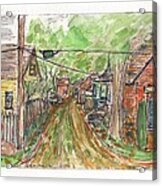 Alley On Union Street - Sketch Acrylic Print