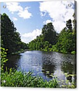 Along Mere Pond - Calke Park Acrylic Print