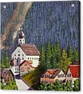 Alpine Church Acrylic Print