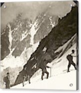 Alpine Mountaineering, 1908 Acrylic Print