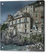 Amalfi Sea Wall Acrylic Print