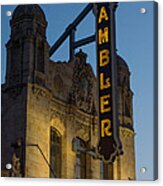 Ambler Theater Marquee Acrylic Print