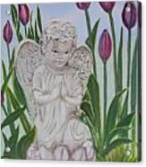 Angel In The Garden Acrylic Print