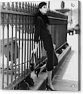 Anne St. Marie Wearing A Balenciaga Suit Acrylic Print