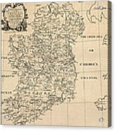 Antique Map Of Ireland By S. Thompson - Circa 1795 Acrylic Print