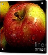 Apple In The Rain Acrylic Print