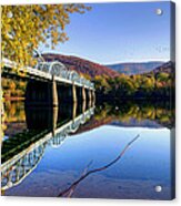 Arch Street Bridge In Autumn Acrylic Print