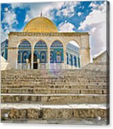 Arches At Dome Of The Rock Acrylic Print