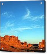 Arches National Park Morning Pan 1 Acrylic Print